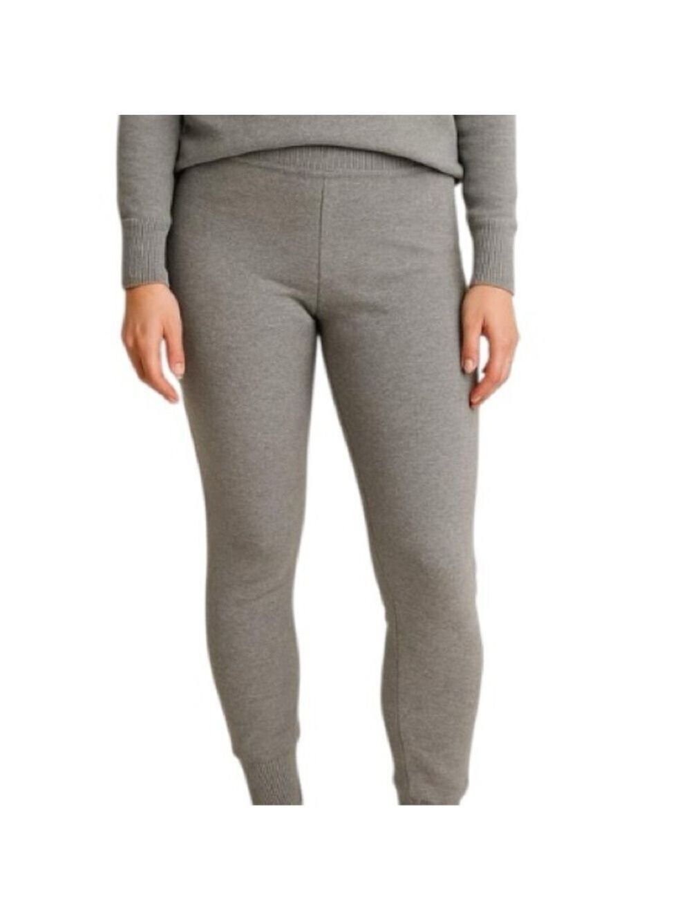 Pistache Italy super soft modal blend grey knit leggings joggers S